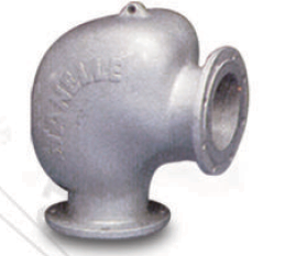 Anti-abrasion cast iron elbow
