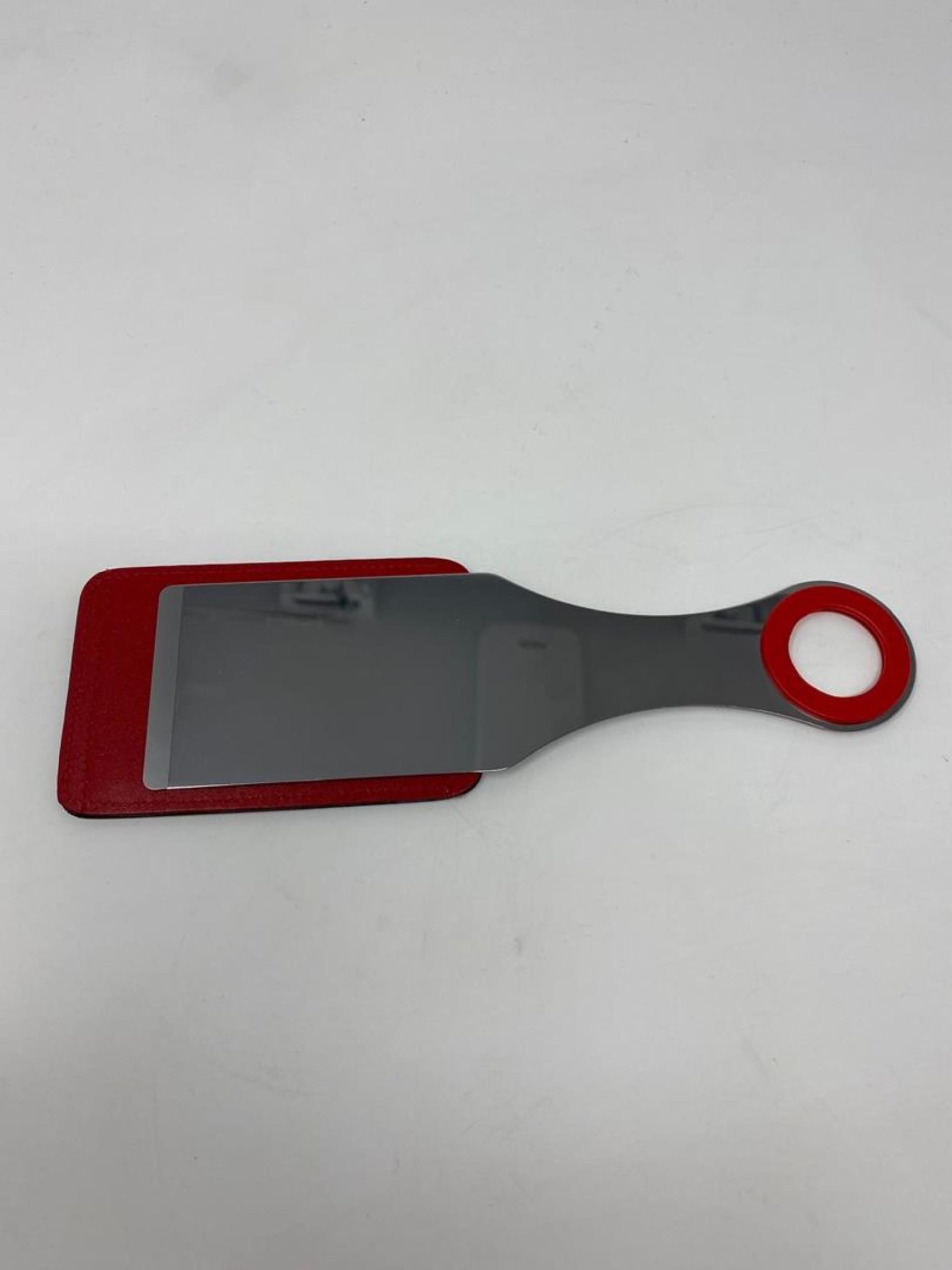 Stainless steel spatula with or without magnifying glass
