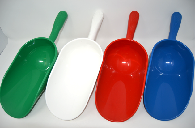 Pelles à main rondes en polyéthylène – Image 2